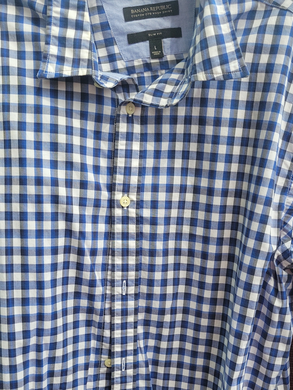 BANANA REPUBLIC Slim Fit LS Men's Shirt Size LARGE